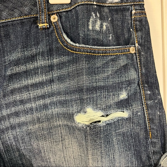 New American Eagle paint splattered distressed shorts - Picture 4 of 8